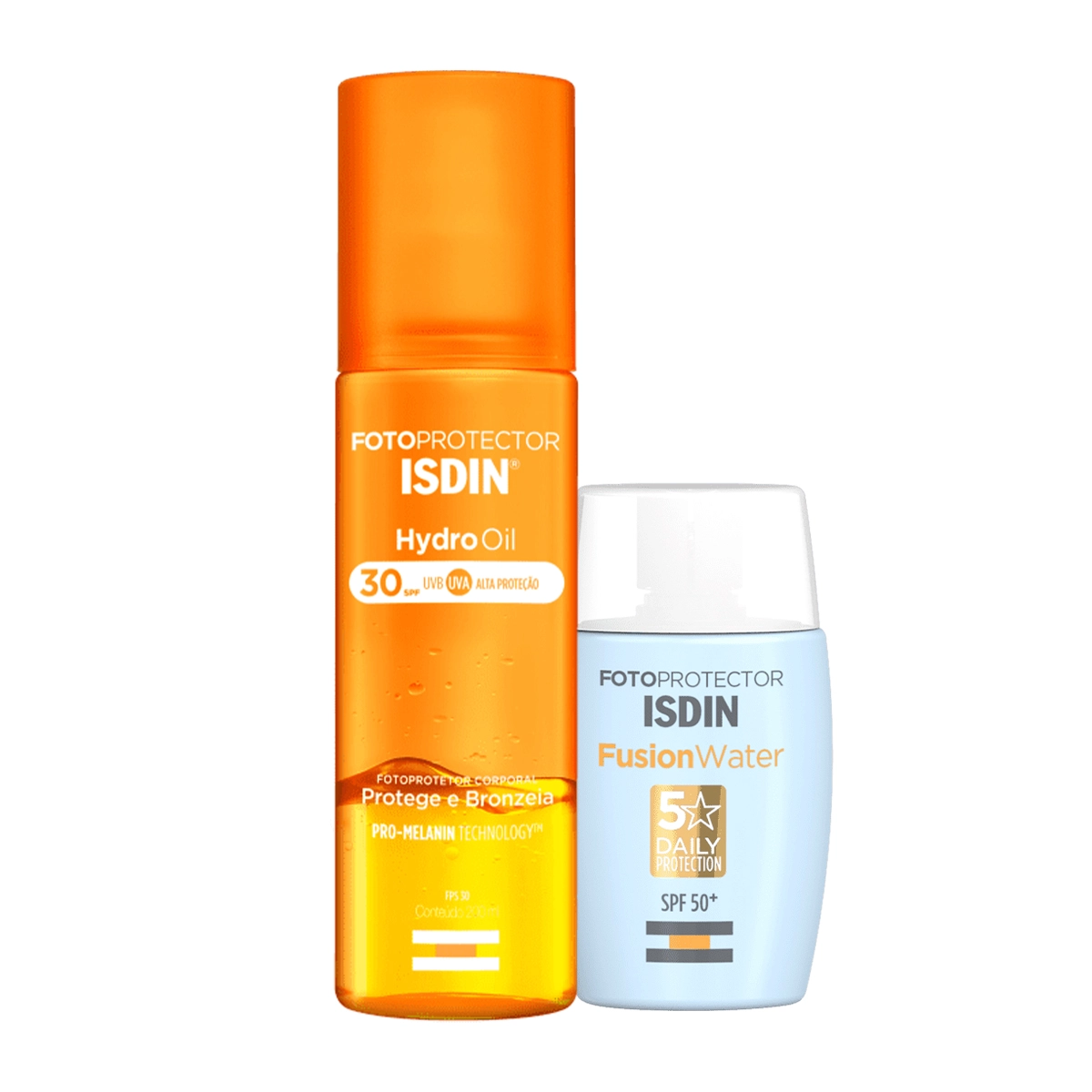 Kit ISDIN HydroOil Fotoprotector Fusion Water FPS60 (2 Produtos)