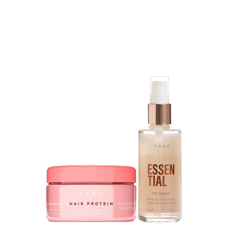Kit Braé Hair Protein E Essential Oil Blend (2 Produtos)