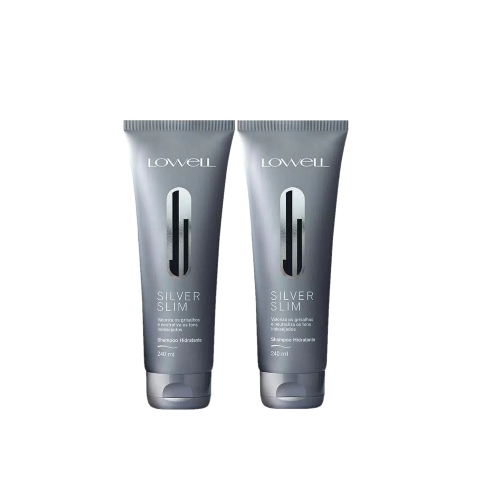 Kit Lowell Silver Slim Hidratante - Shampoo 240ml (2 Unidades)