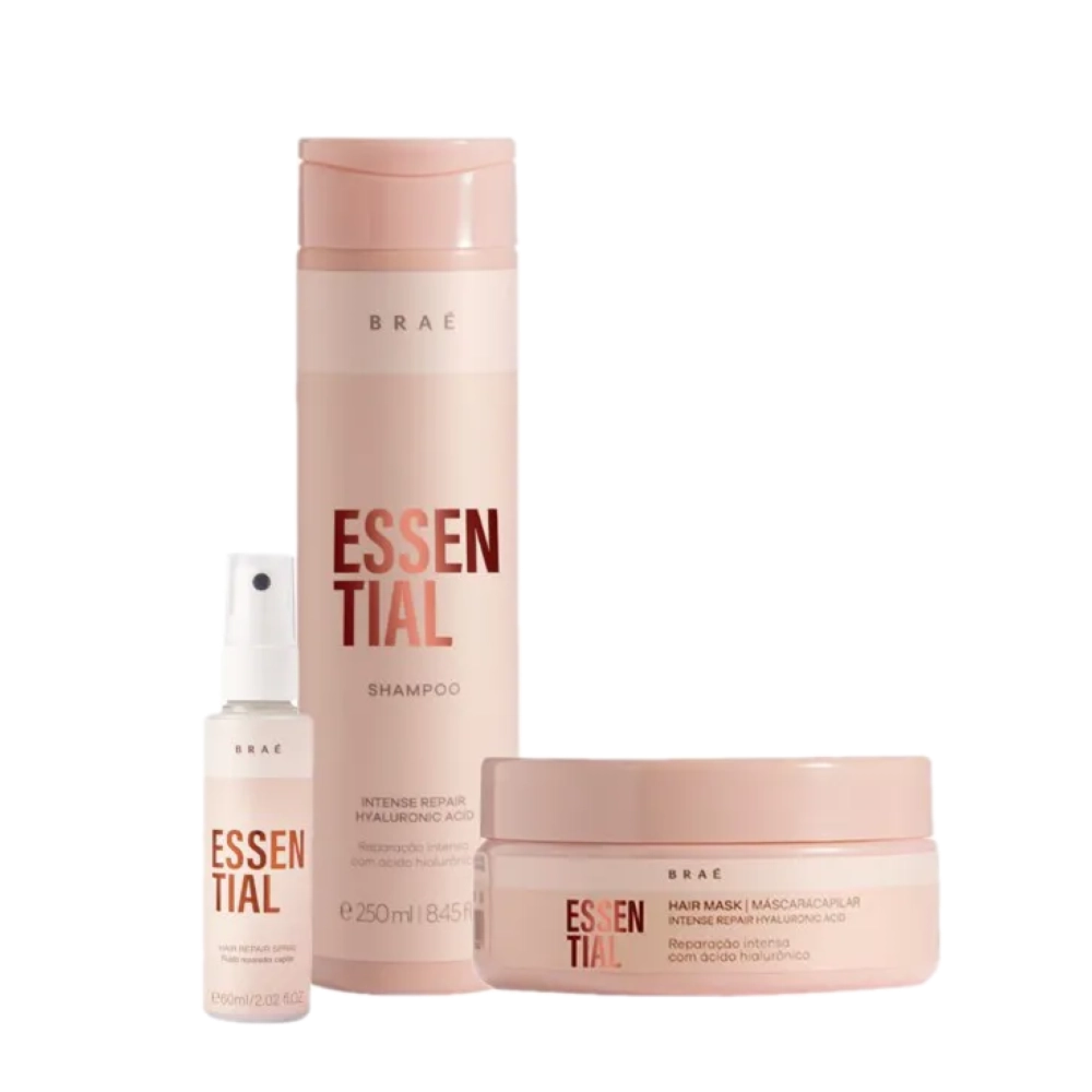 Kit Braé Essential Trio Máscara P Mini Leave-in (3 Produtos)