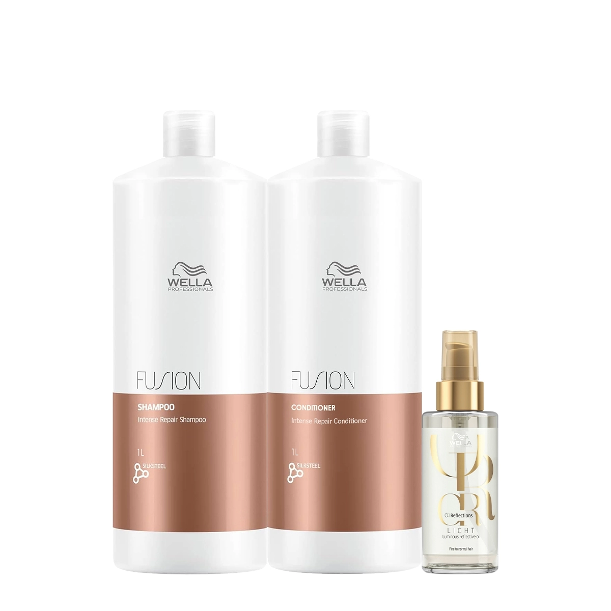 Kit Wella Professionals Fusion Reflections Duo Oil Light (3 Produtos)