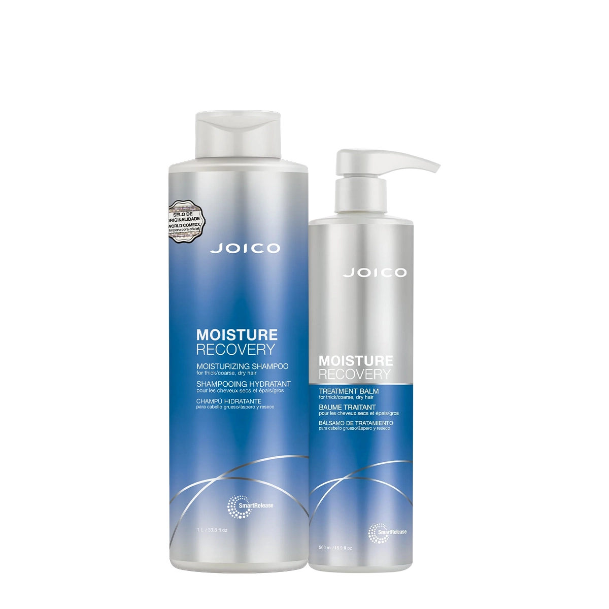 Kit Joico Moisture Recovery Smart Release Shampoo Máscara 500 (2 Produtos)