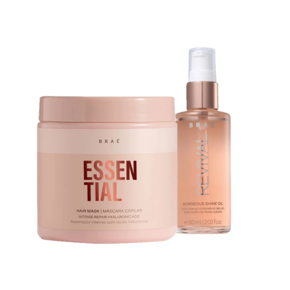 Kit Braé Essential Máscara E Óleo Revival (2 Produtos)
