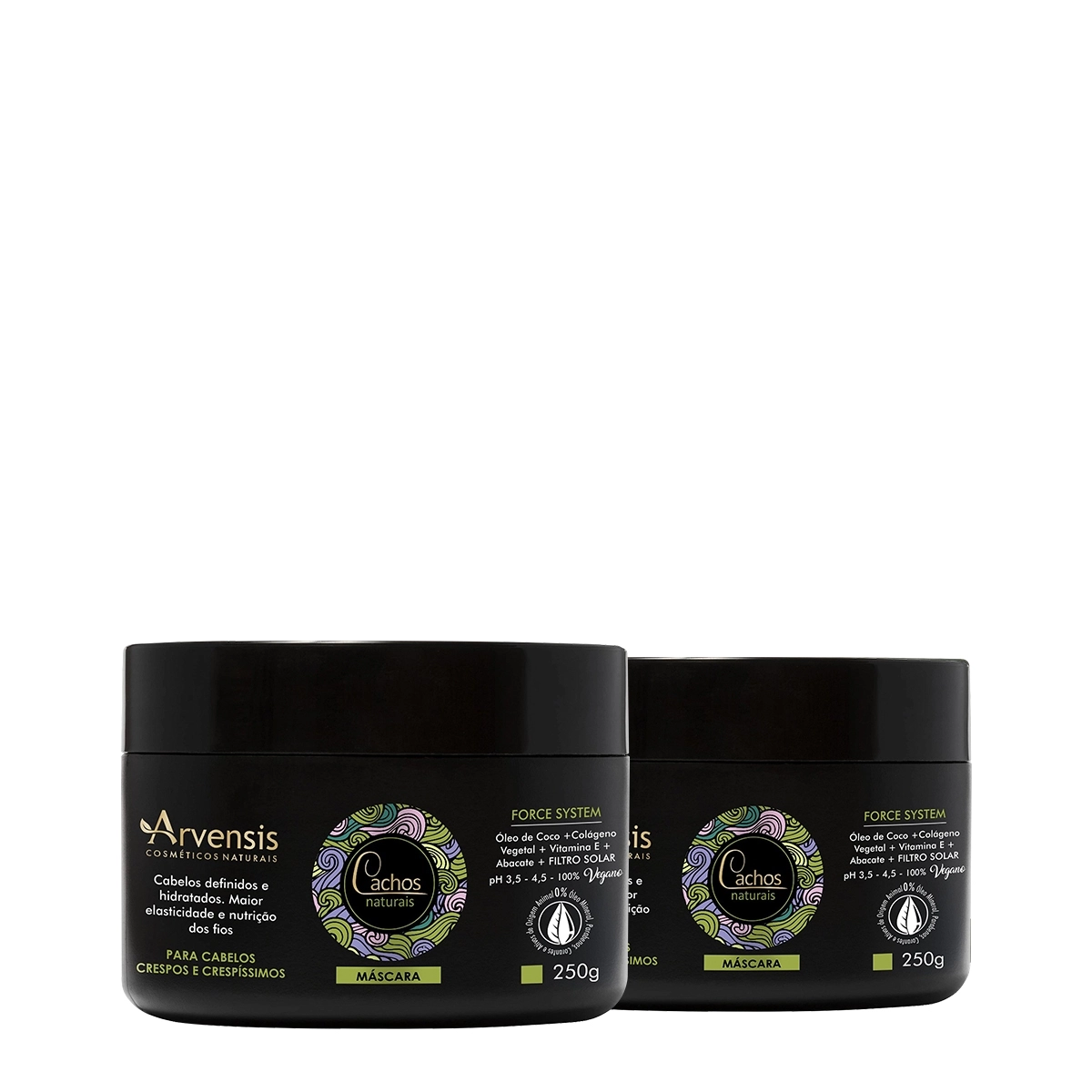 Produto Kit_Arvensis_Cachos_Naturais_Crespos_Crespissimos_Mascara_Evas_1