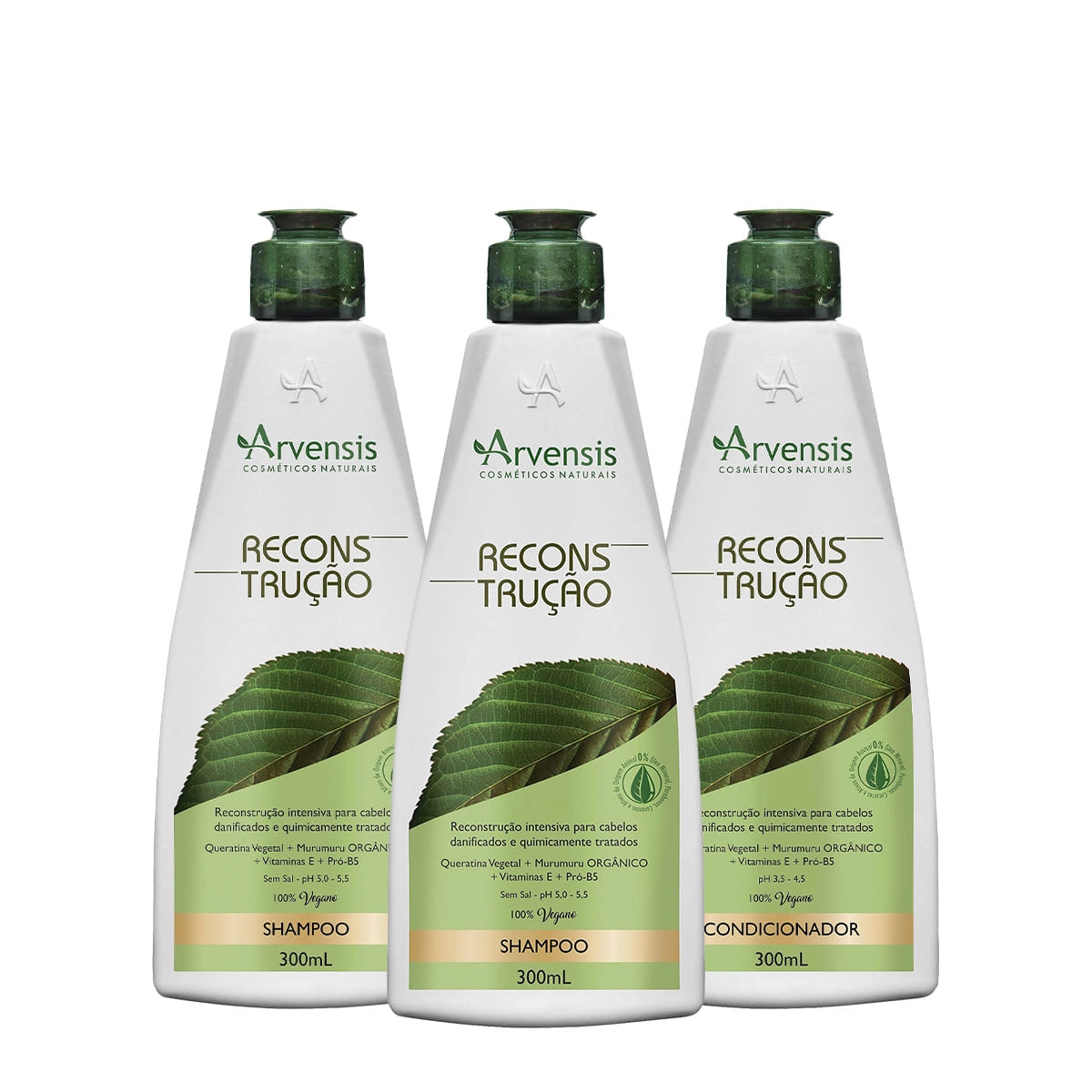 Produto Kit_Arvensis_Cosmeticos_Naturais_Reconstrucao_Shampoo_Extra_Condicionador_Evas_1