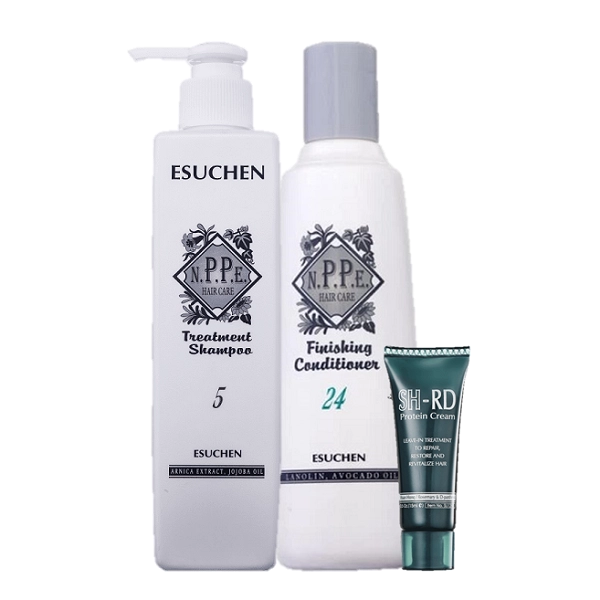 Produto Kit_N-P-P-E_Herbal_N5_Treatment_Shampoo_N24_Condicionador_250ml_Protein_Cream_15ml_Evas_1