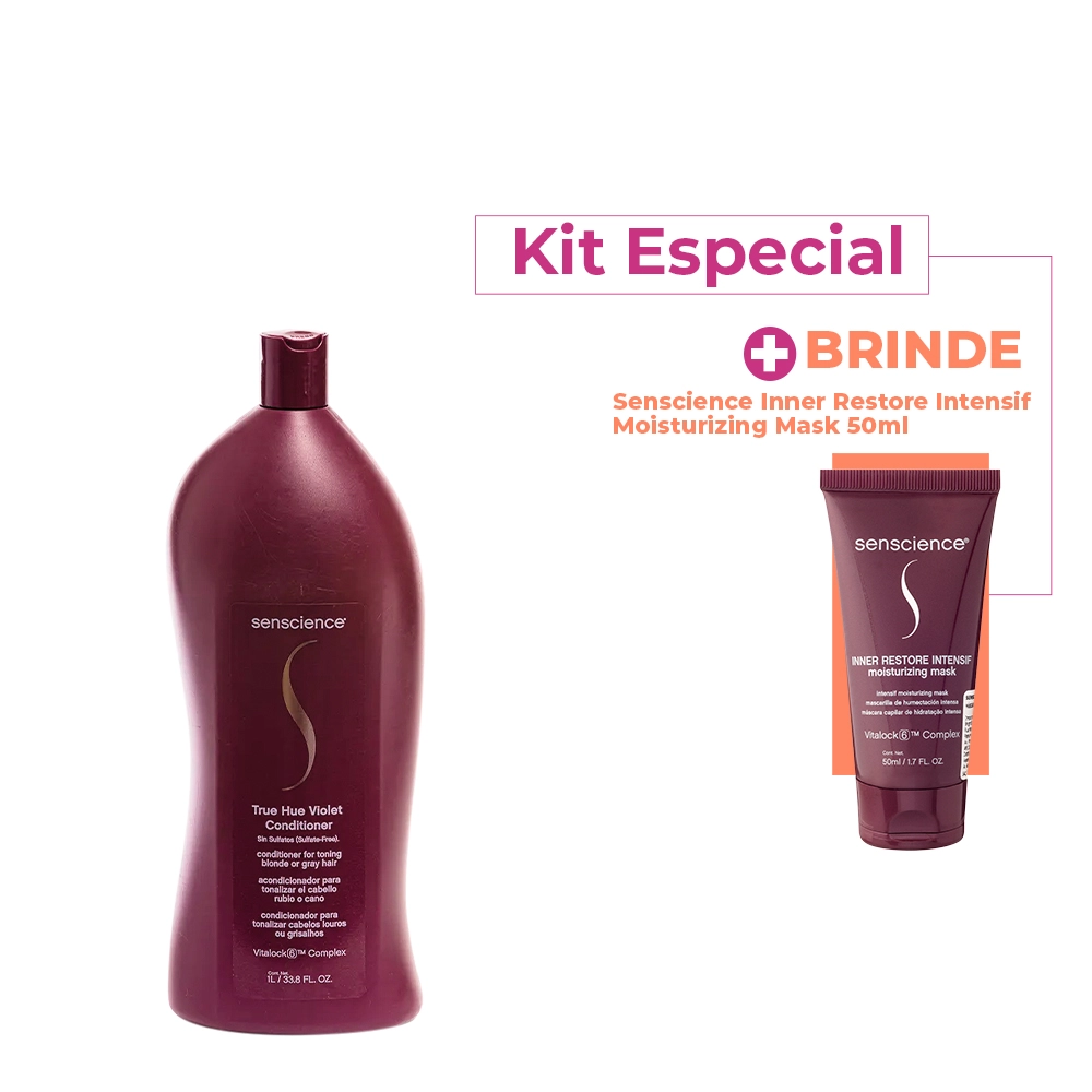 Kit Senscience True Hue Violet Condicionador Litro E Inner Restore Intensif (2 Produtos)