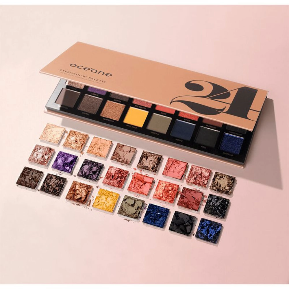 Produto Kit_Oceane_Eyeshadow_Palette_24_Contorno_e_Pincel_Evas_3