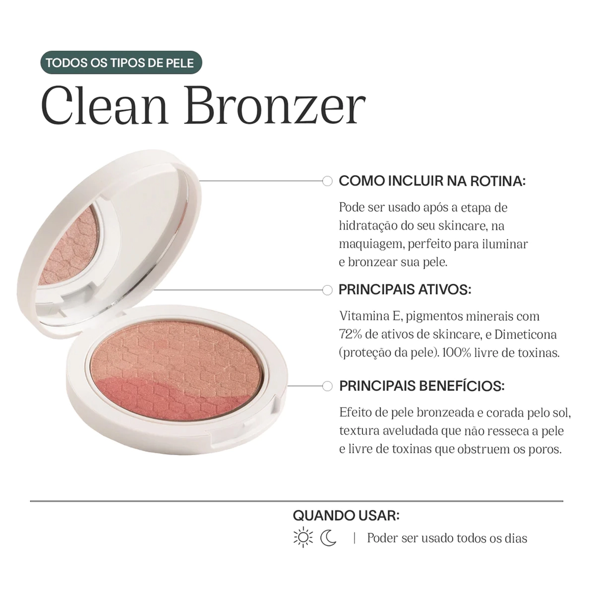 Produto Care_Natural_Beauty_Super_Clean_Bronzer_Po_Iluminador_12g_Evas_5
