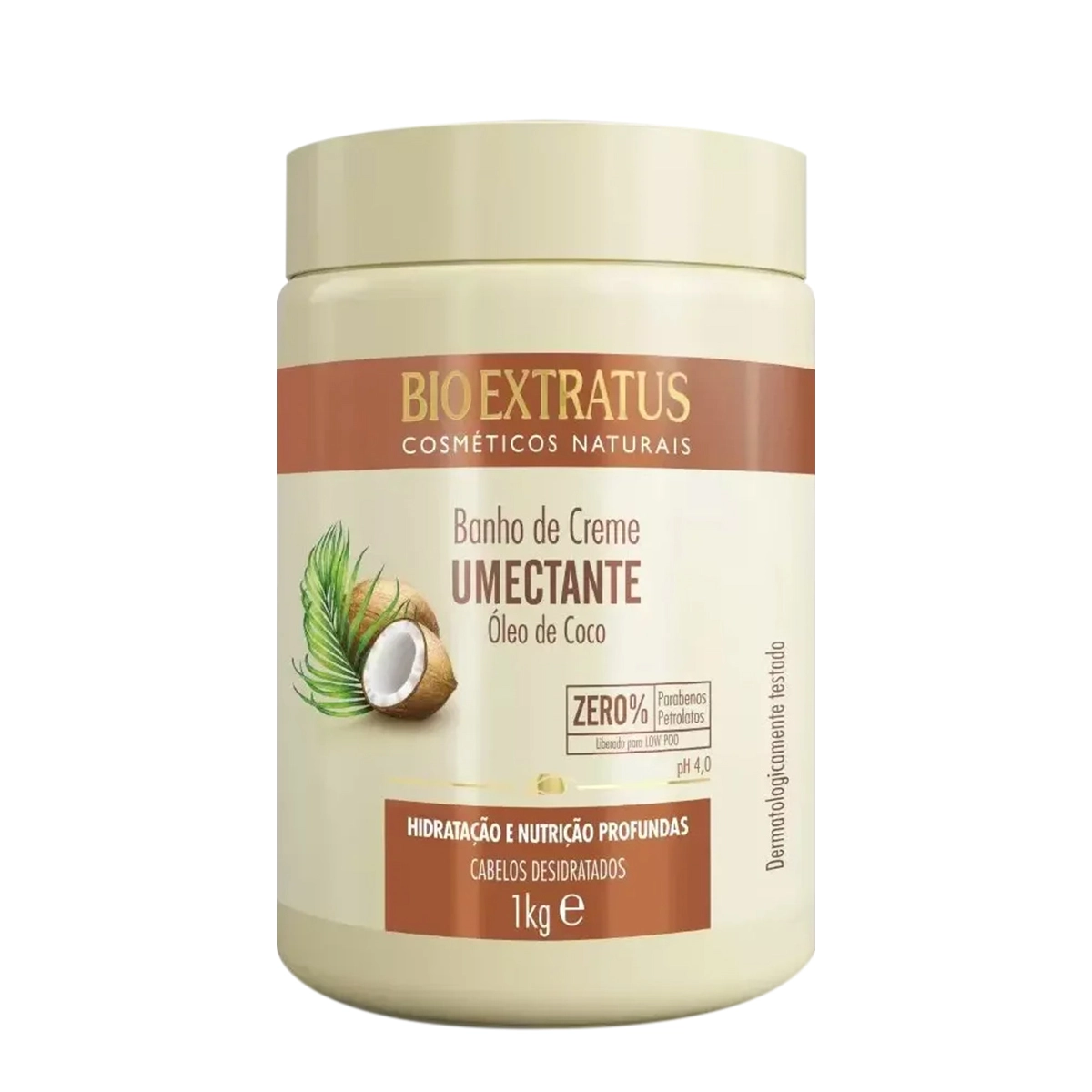 Bio Extratus Óleo De Coco Umectante - Banho De Creme 1Kg
