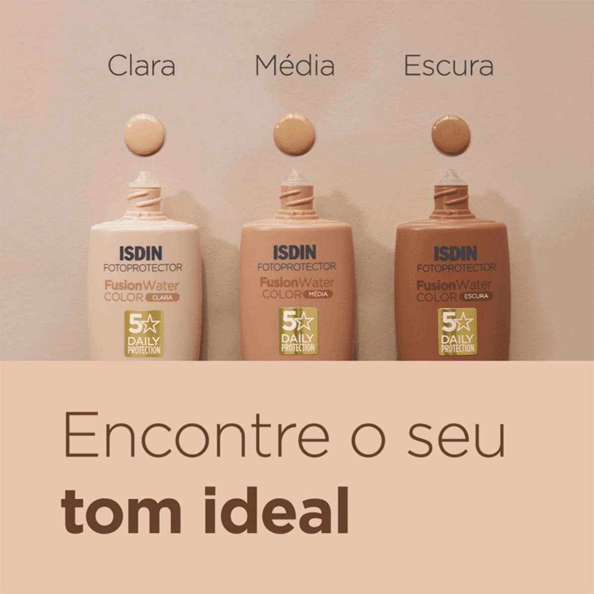 Produto ISDIN_Fusion_Water_5_Stars_FPS50_Color_Clara_Protetor_Solar_Facial_com_Cor_50ml_Evas_5