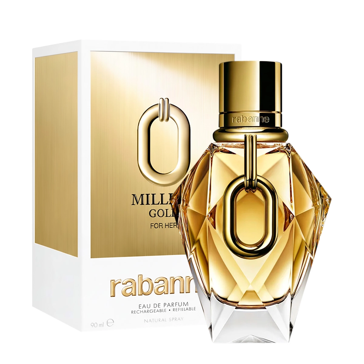 Paco Rabanne Million Gold For Her Eau De Parfum Refillable - Perfume Feminino 90ml