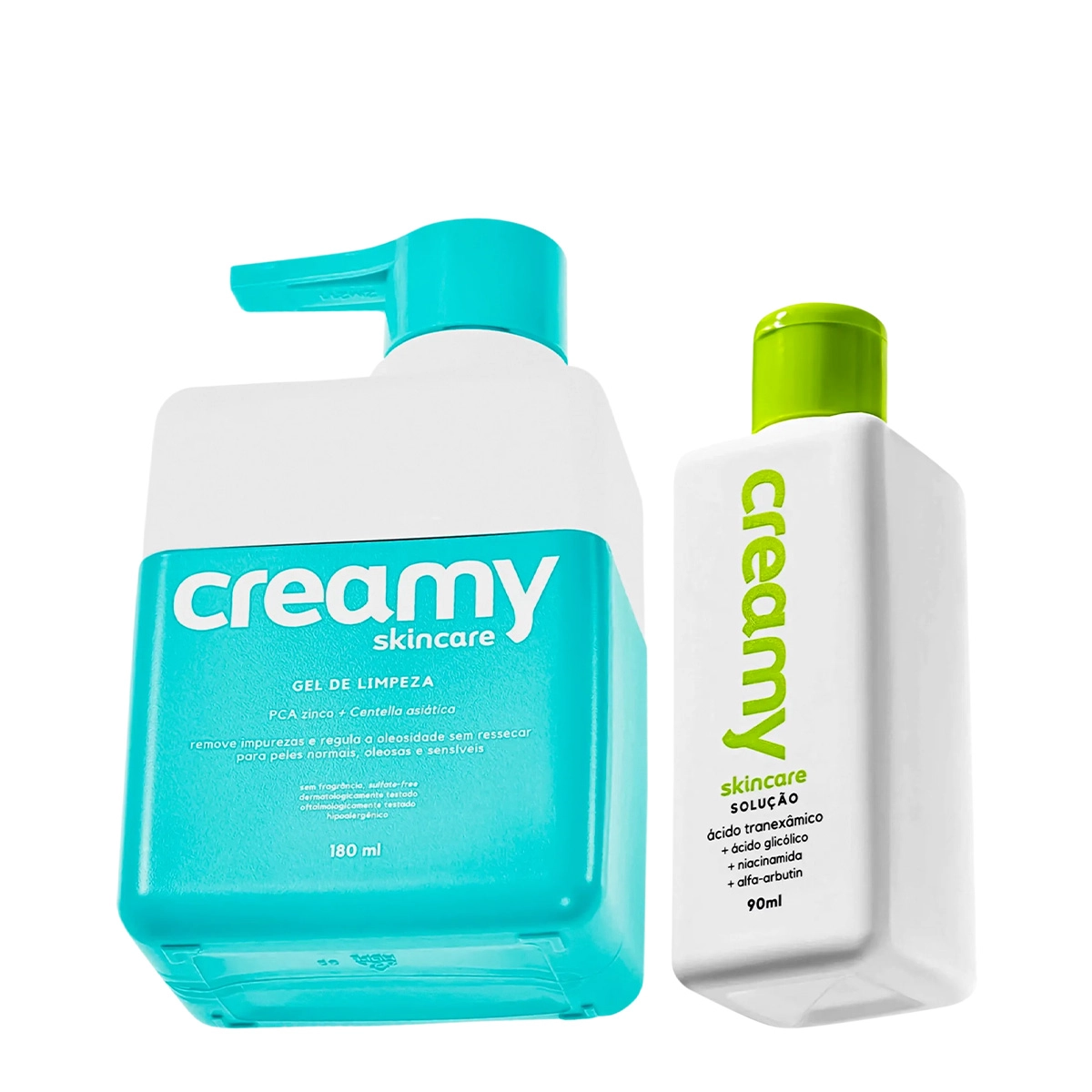 Produto Kit_Creamy_Gel_de_Limpeza_e_Tranexamico_Solucao_Tonico_Facial_Evas_1