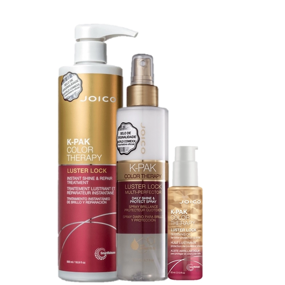 Kit Joico K-PAK Color Therapy Tratamento E Finalizacao Instantaneo (3 Produtos)