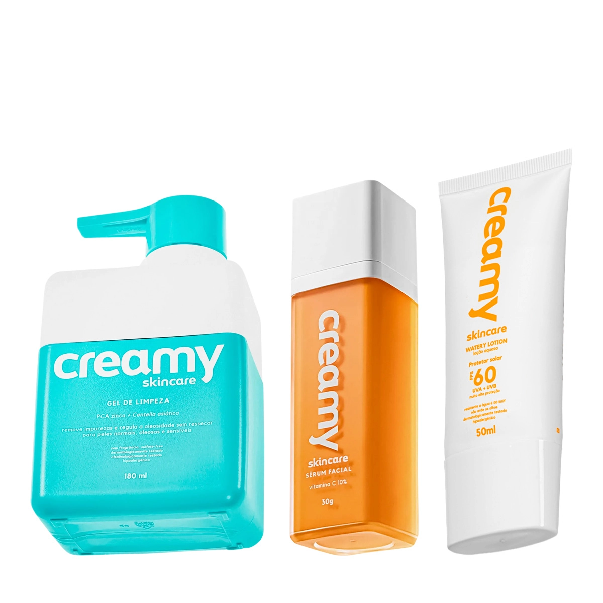 Produto Kit_Creamy_Vitamina_C_Protetor_Solar_e_Gel_de_Limpeza_Evas_1