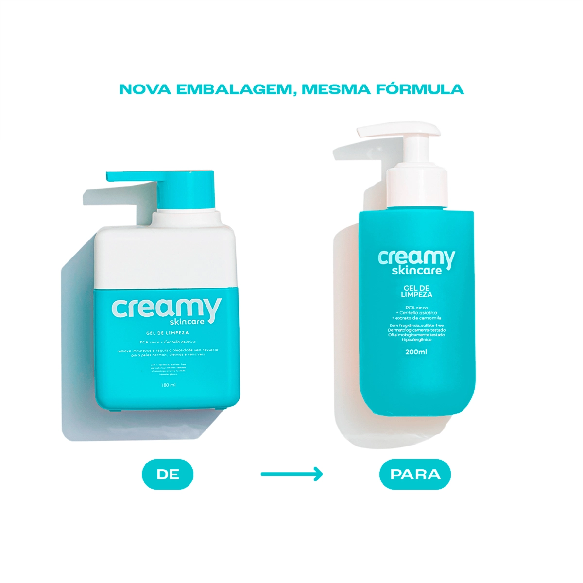 Creamy Skincare - Gel de Limpeza 200ml | Evas Perfumaria