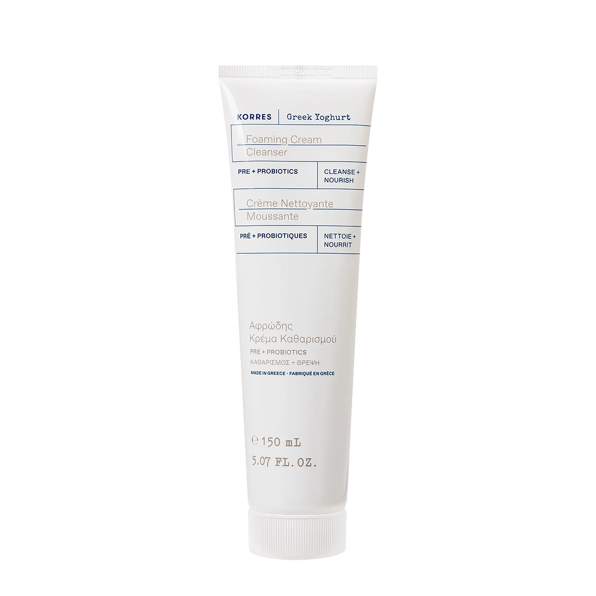 Korres Greek Yoghurt Foaming Cream - Espuma De Limpeza Facial 150ml