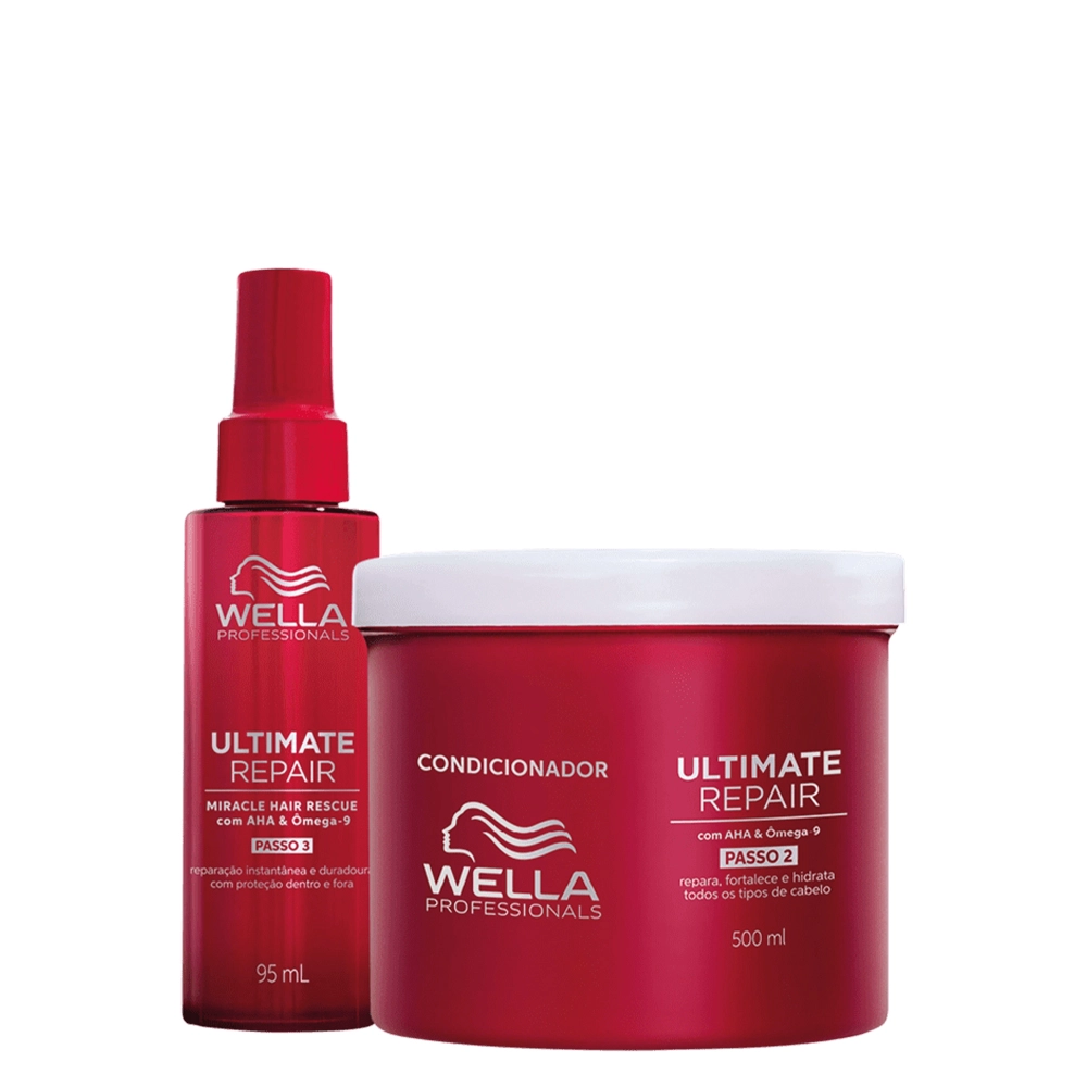 Kit Wella Ultimate Repair Máscara E Leave-in 95ml (2 Produtos)
