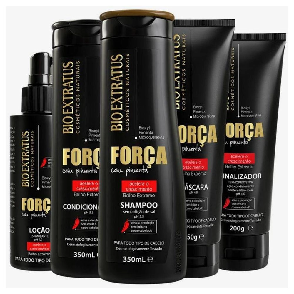 Kit Bio Extratus Força Com Pimenta ( 5 Produtos )