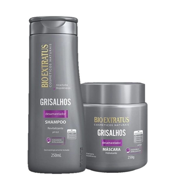 Bio Extratus Grisalhos Kit Mascara Capilar E Shampoo