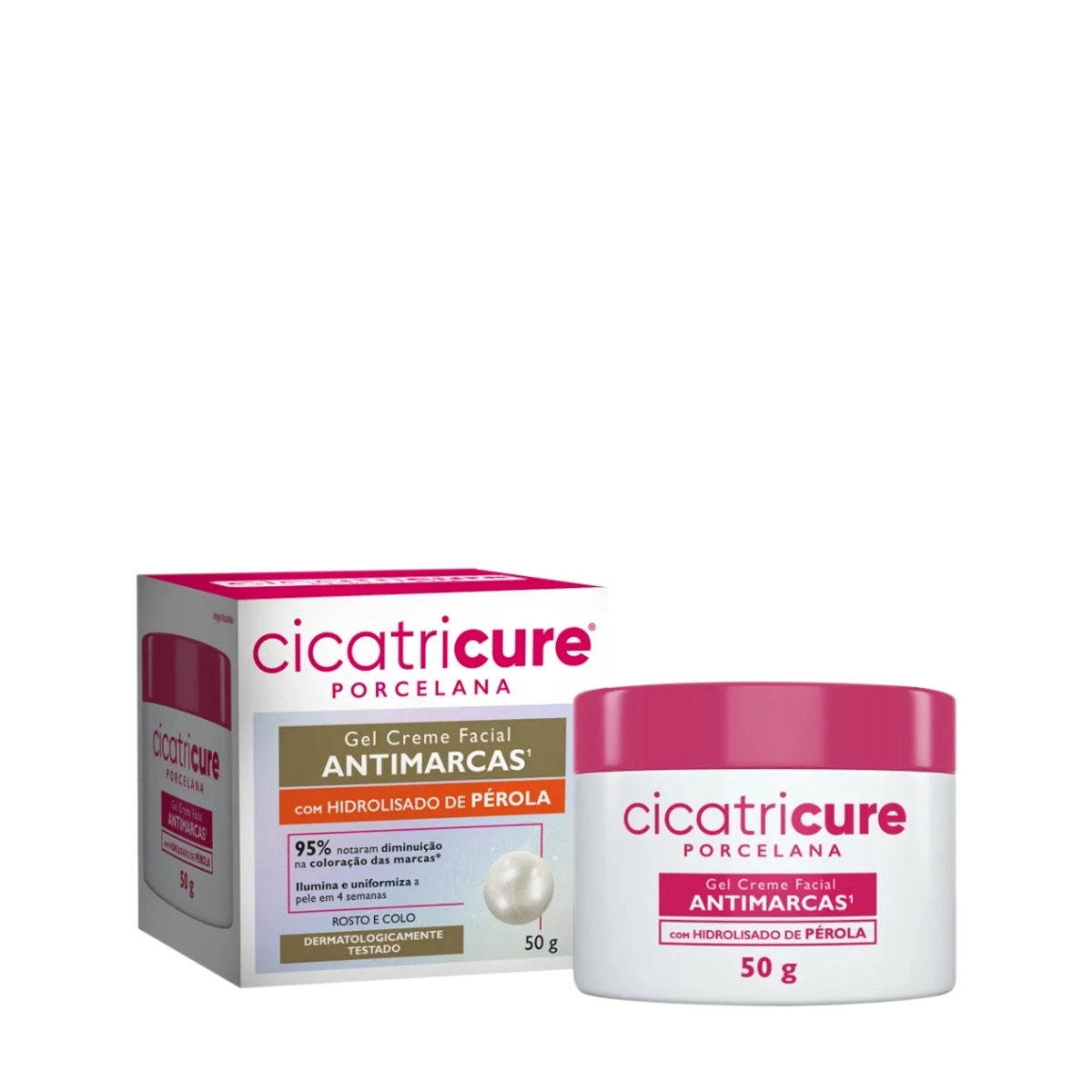 Cicatricure Porcelana Antimarcas - Gel Creme Facial 50g