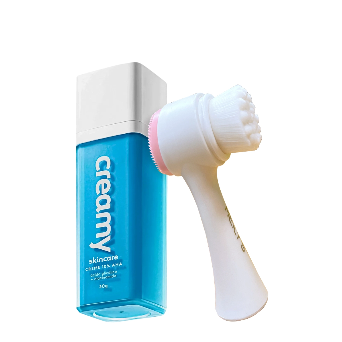 Produto Kit_Creamy_Acido_Glicolico_Creme_Redutor_de_Linhas_e_Escova_de_Limpeza_Facial_2_em_1_Evas_1