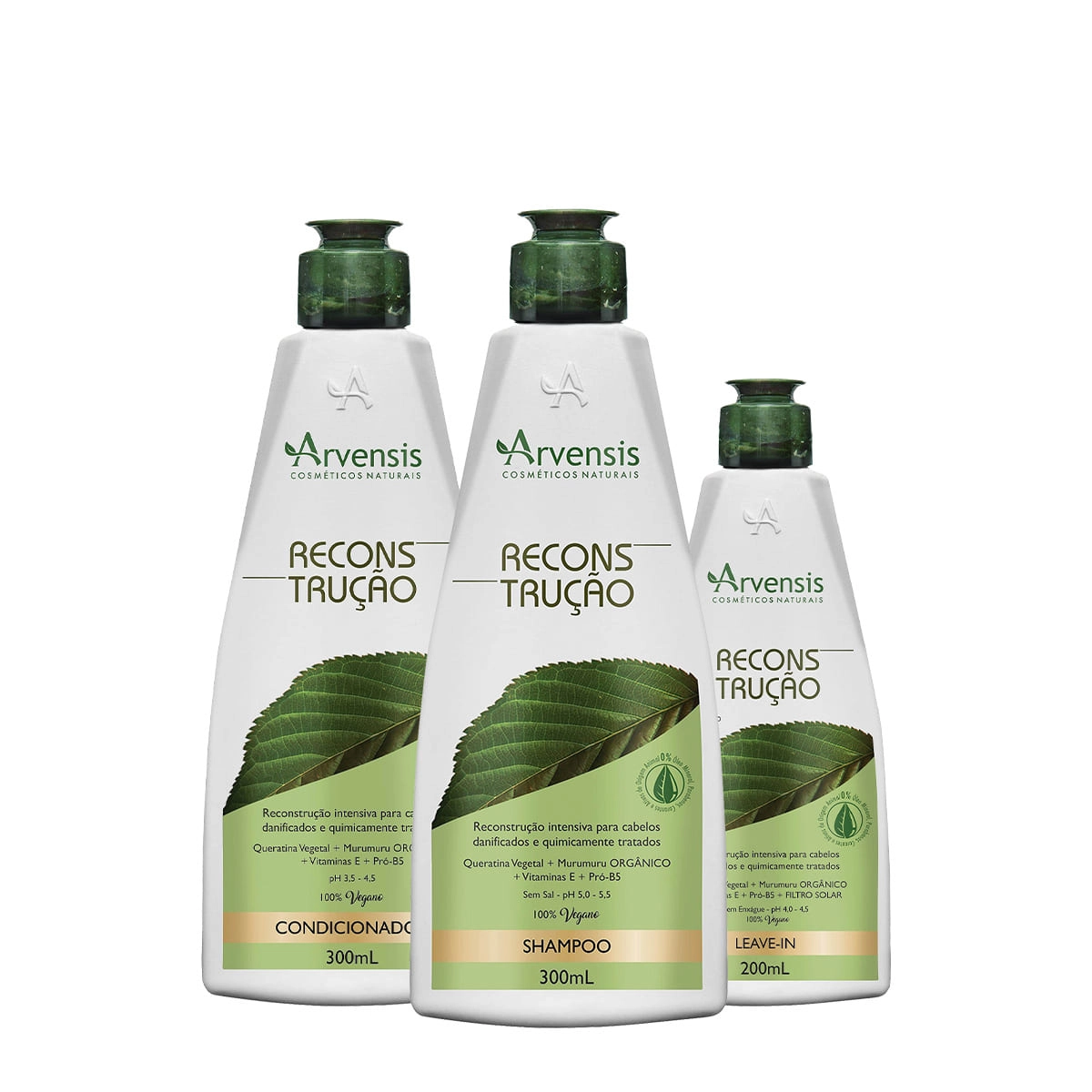 Produto Kit_Arvensis_Cosmeticos_Naturais_Reconstrucao_Shampoo_Condicionador_Leave-in_Evas_1