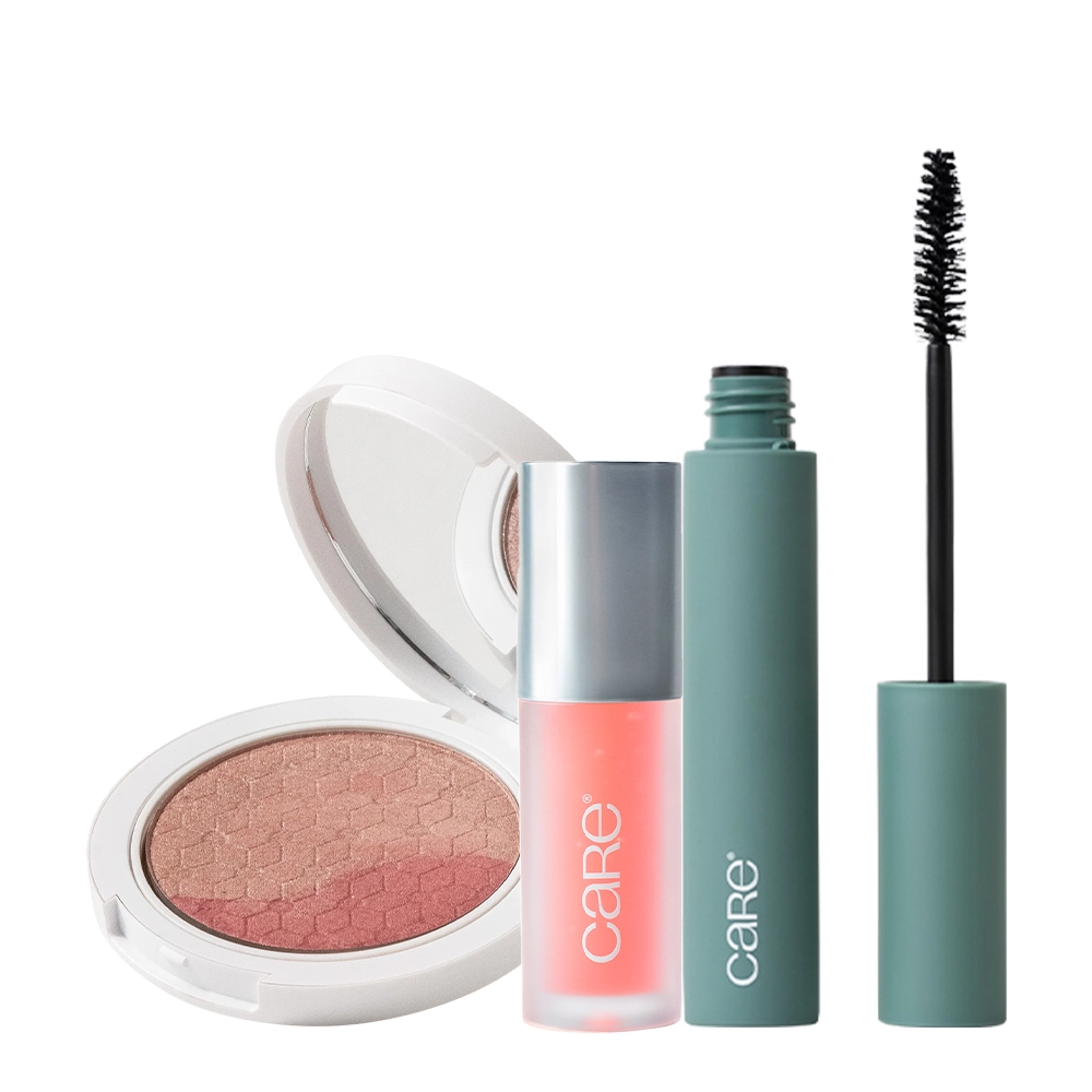 Kit_Care_Natural_Beauty_Bronzer_Iluminador_Mascara_de_Cilios_Lip_Oil_Clear_Pink_Evas_1 Produto Kit_Care_Natural_Beauty_Bronzer_Iluminador_Mascara_de_Cilios_Lip_Oil_Clear_Pink_Evas_1