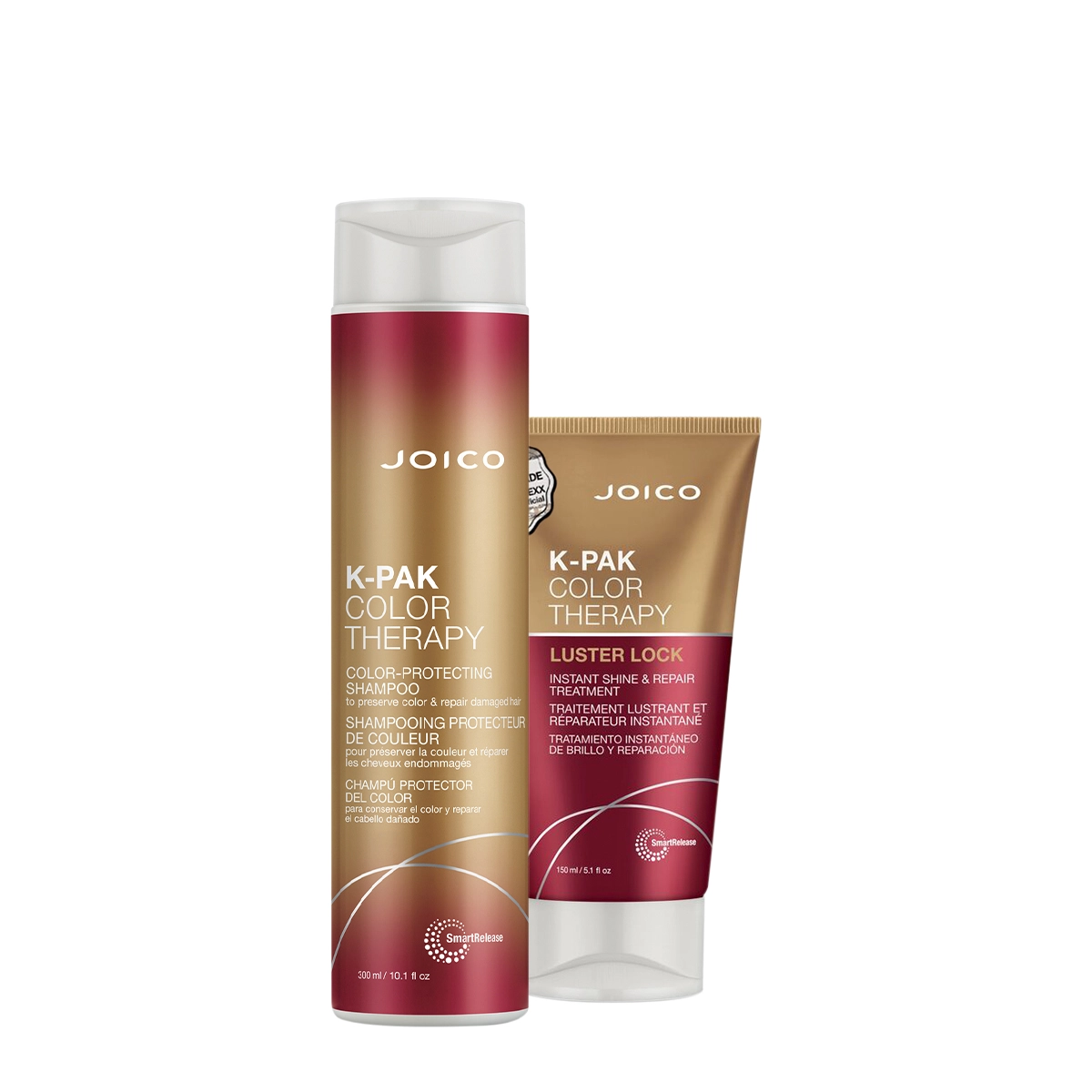 Kit K-PAK Color Therapy Smart Luster Lock Shampoo Máscara (2 Produtos)