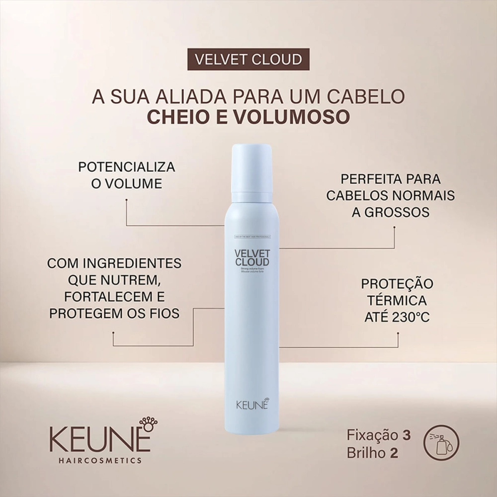 Produto Keune_Style_Velvet_Cloud_Mousse_Volumador_200ml_Evas_3
