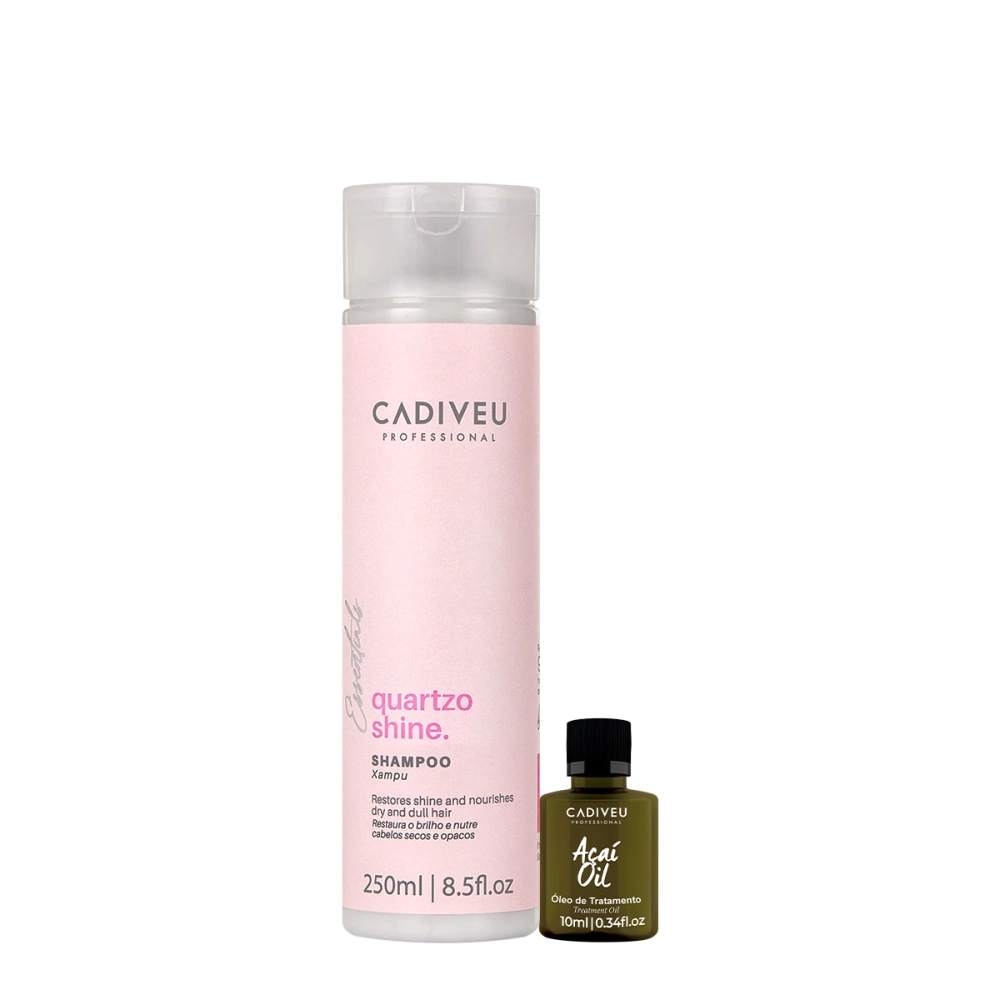 Kit Cadiveu Professional Essentials Quartzo Shine Shampoo E Açaí Oil (2 Produtos)