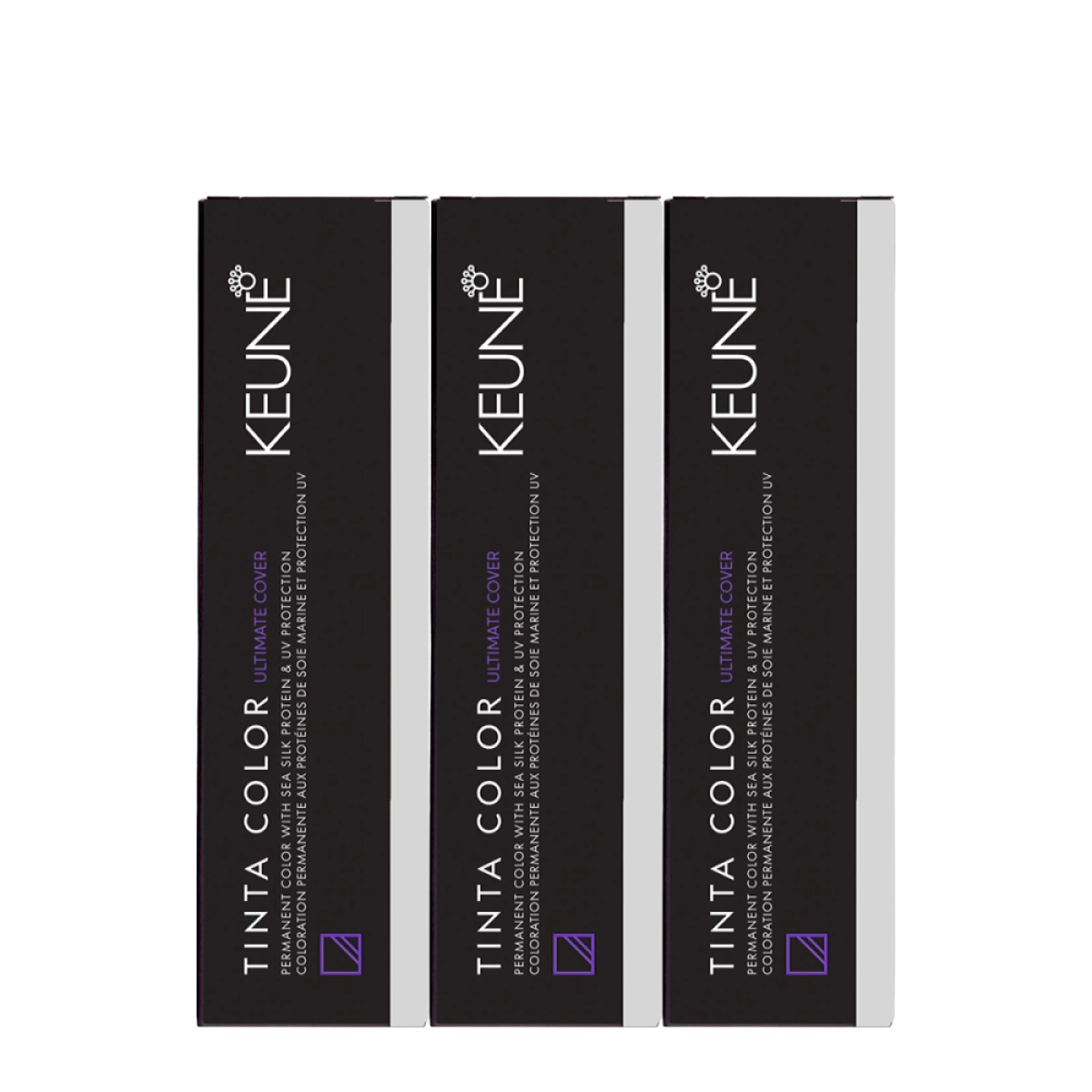 Kit Keune Tinta Color Ultimate Cover 5.00 Castanho Claro - Coloração 60ml (3 Unidades)