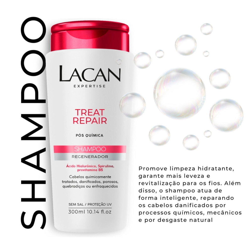Produto Kit_Lacan_Treat_Repair_Pos_Quimica_Shampoo_Regenerador_300ml_2_Unidades_Evas_2