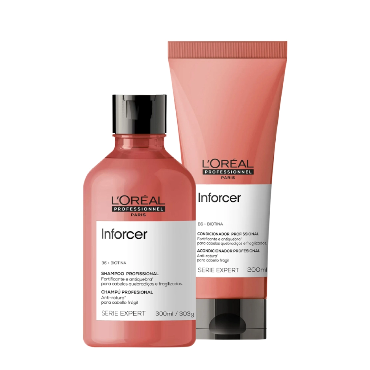 Kit Shampoo 300ml E Máscara 250g L'Oréal Professionnel Serie Expert Inforcer