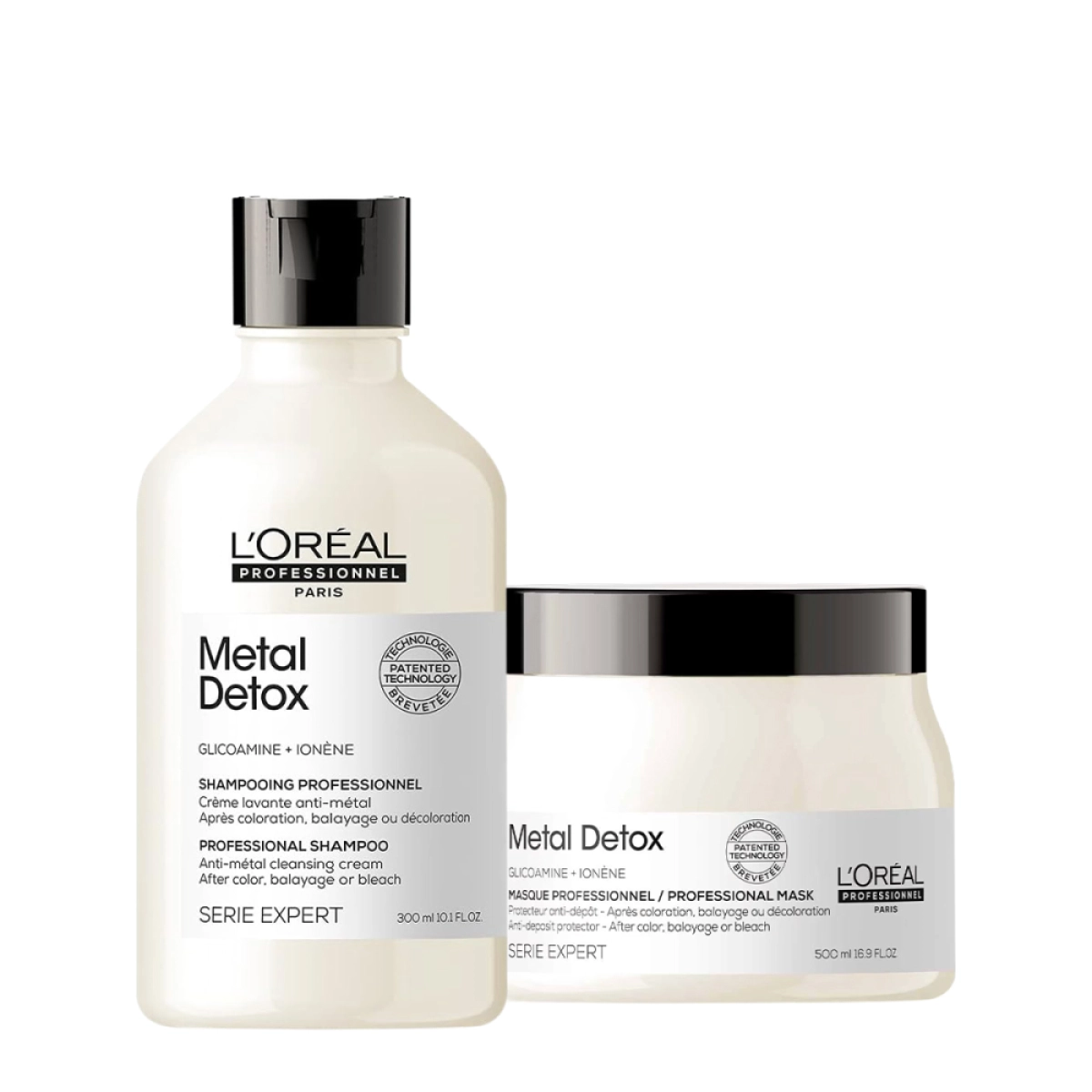Kit Shampoo E Máscara L'Oréal Professionnel Metal Detox 300ml E 250g