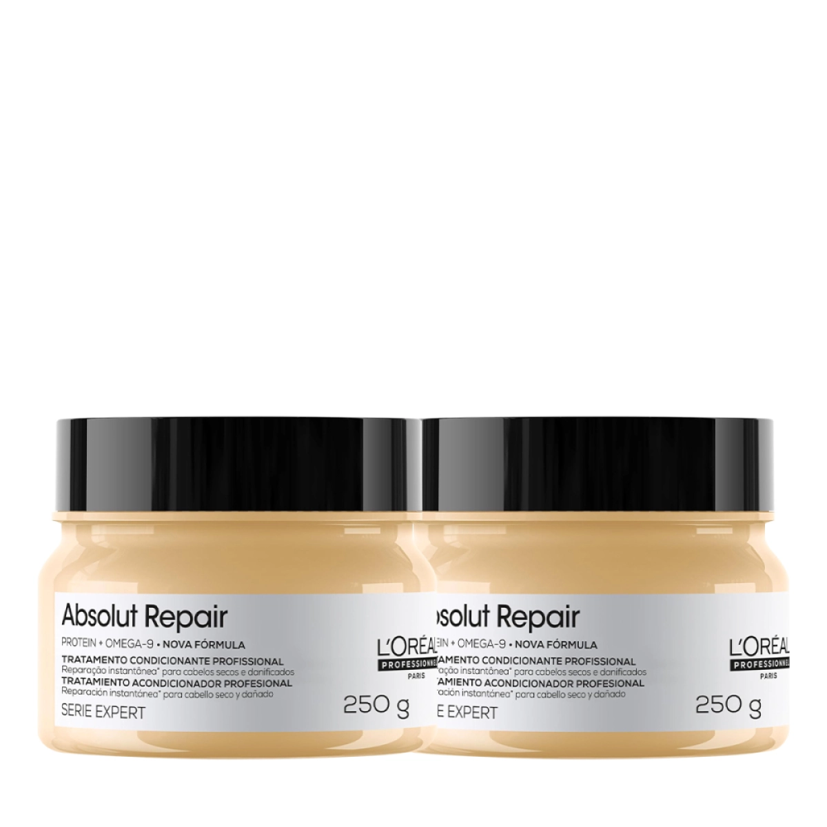 Kit L'Oréal Professionnel Serie Expert Absolut Repair Gold Quinoa Protein - Máscara Capilar 250ml (2 Unidades)