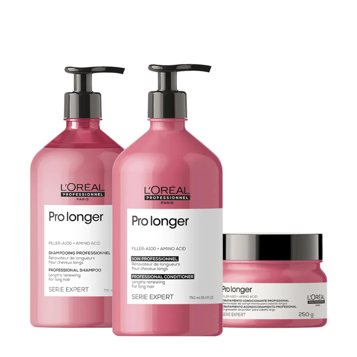 Kit L'Oréal Professionnel Serie Expert Pro Longer - Força E Pontas Encorpadas (3 Produtos)
