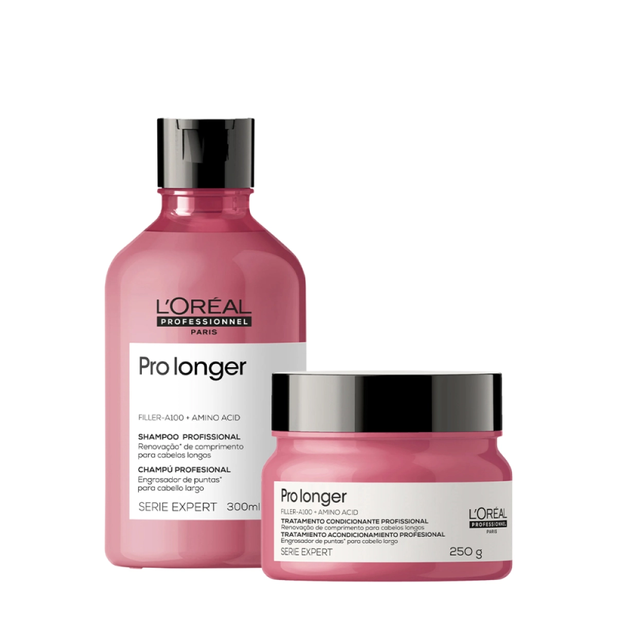Kit L'Oréal Professionnel Serie Expert Pro Longer Shampoo E Máscara P (2 Produtos)