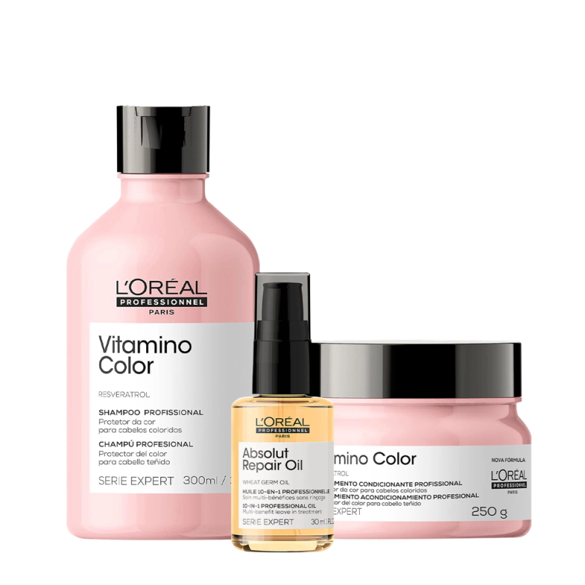 Kit L'Oréal Professionnel Vitamino Color & Absolut Repair Oil P (3 Produtos)