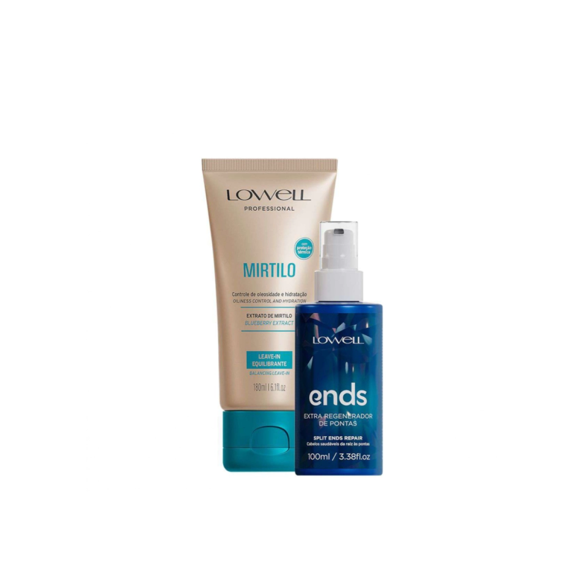 Kit Lowell Extrato De Mirtilo Finalizante Regenerador (2 Produtos)