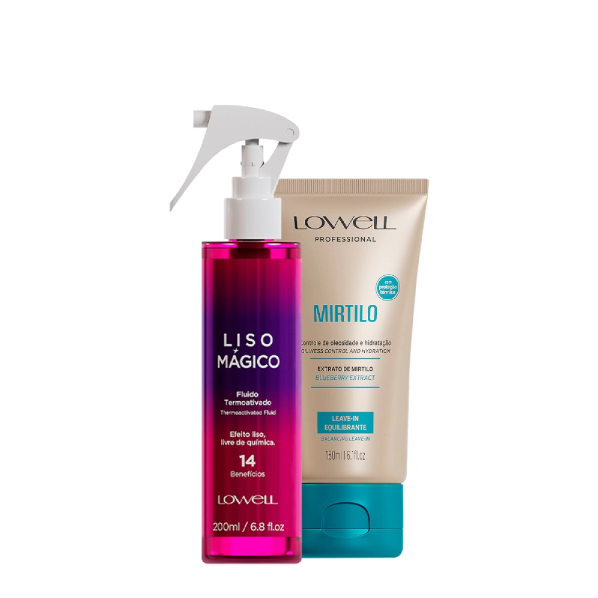 Kit Lowell Extrato De Mirtilo Finalizante Termoativado (2 Produtos)