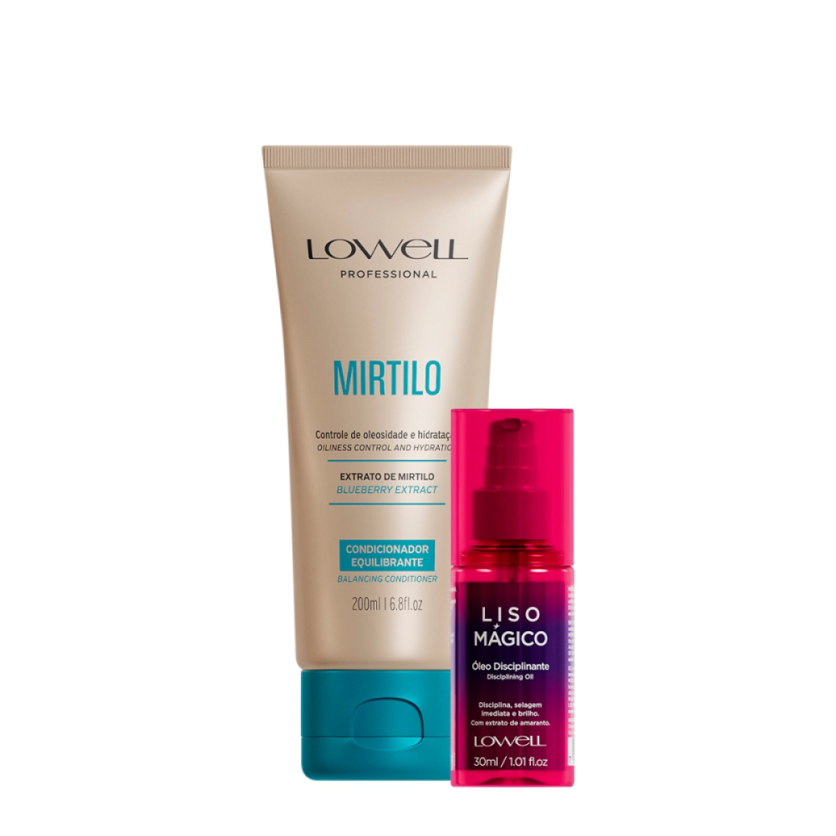 Kit Lowell Extrato De Mirtilo Hidratação Magica (2 Produtos)