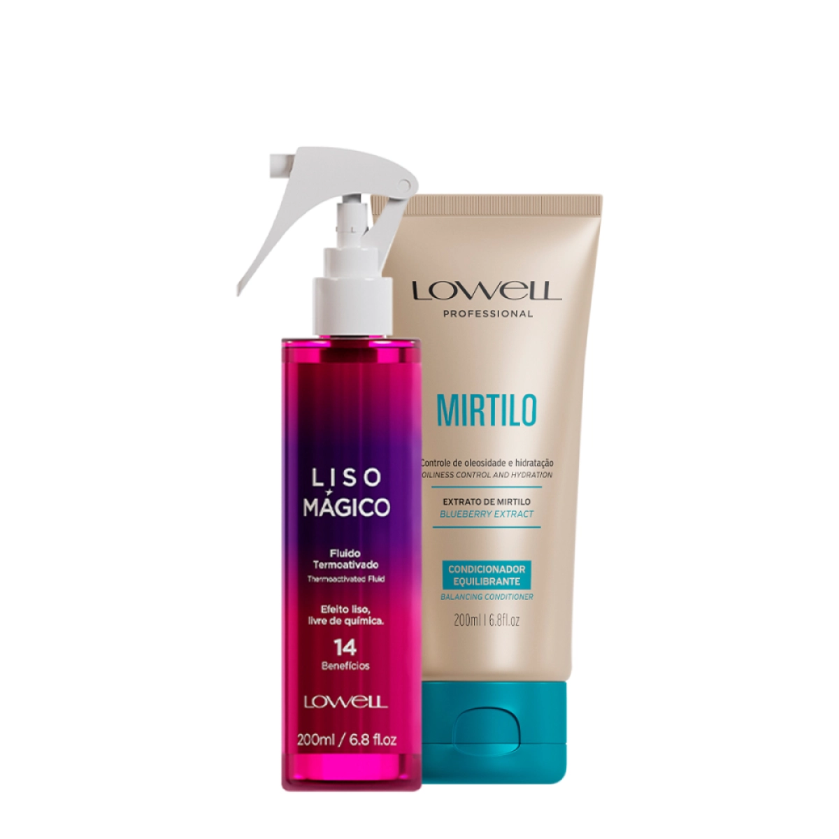 Kit Lowell Extrato De Mirtilo Hidratação Termoativada (2 Produtos)