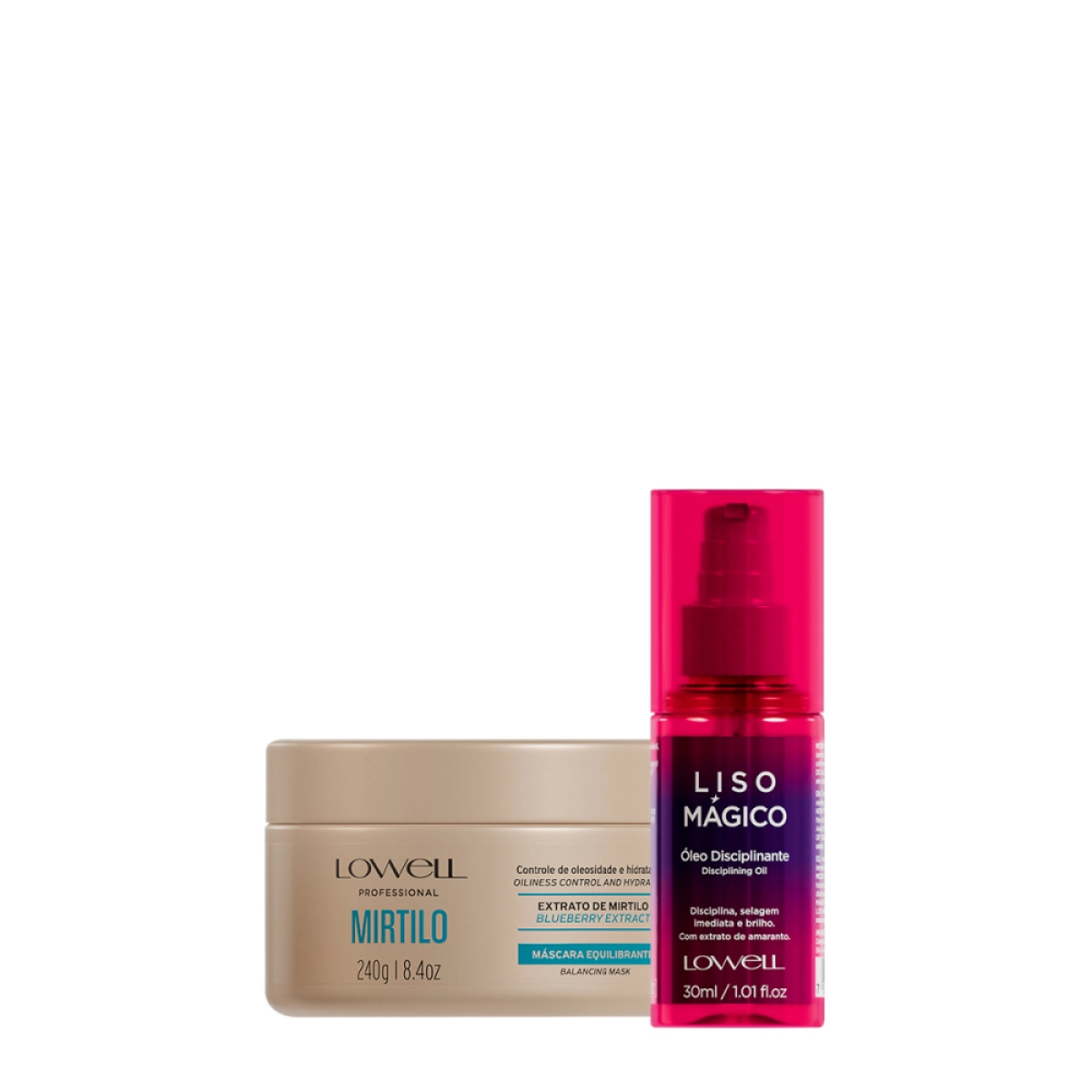 Kit Lowell Extrato De Mirtilo Regeneração Magica (2 Produtos)