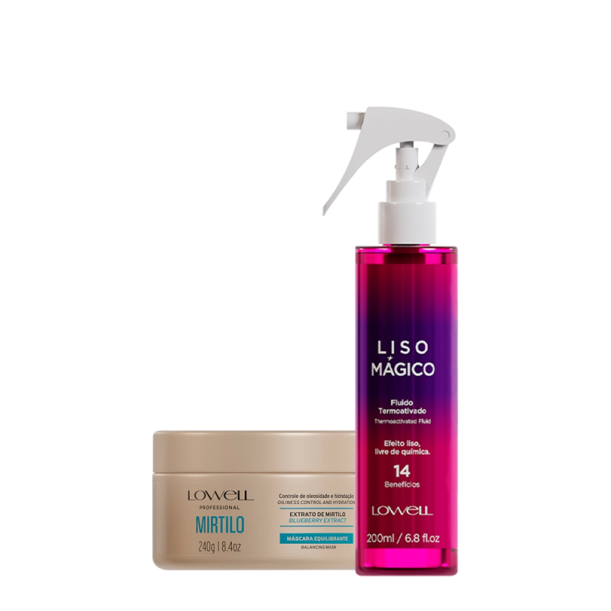 Kit Lowell Extrato De Mirtilo Regeneração Termoativada (2 Produtos)