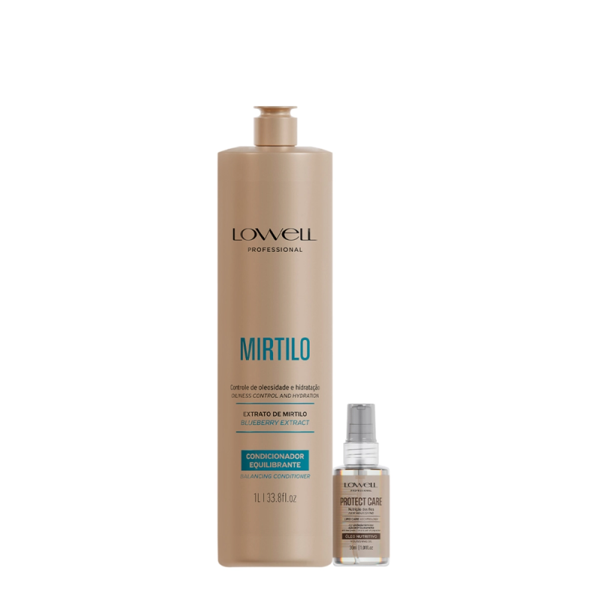 Kit Lowell Extrato De Mirtilo Salon Hidratação Nutritiva (2 Produtos)