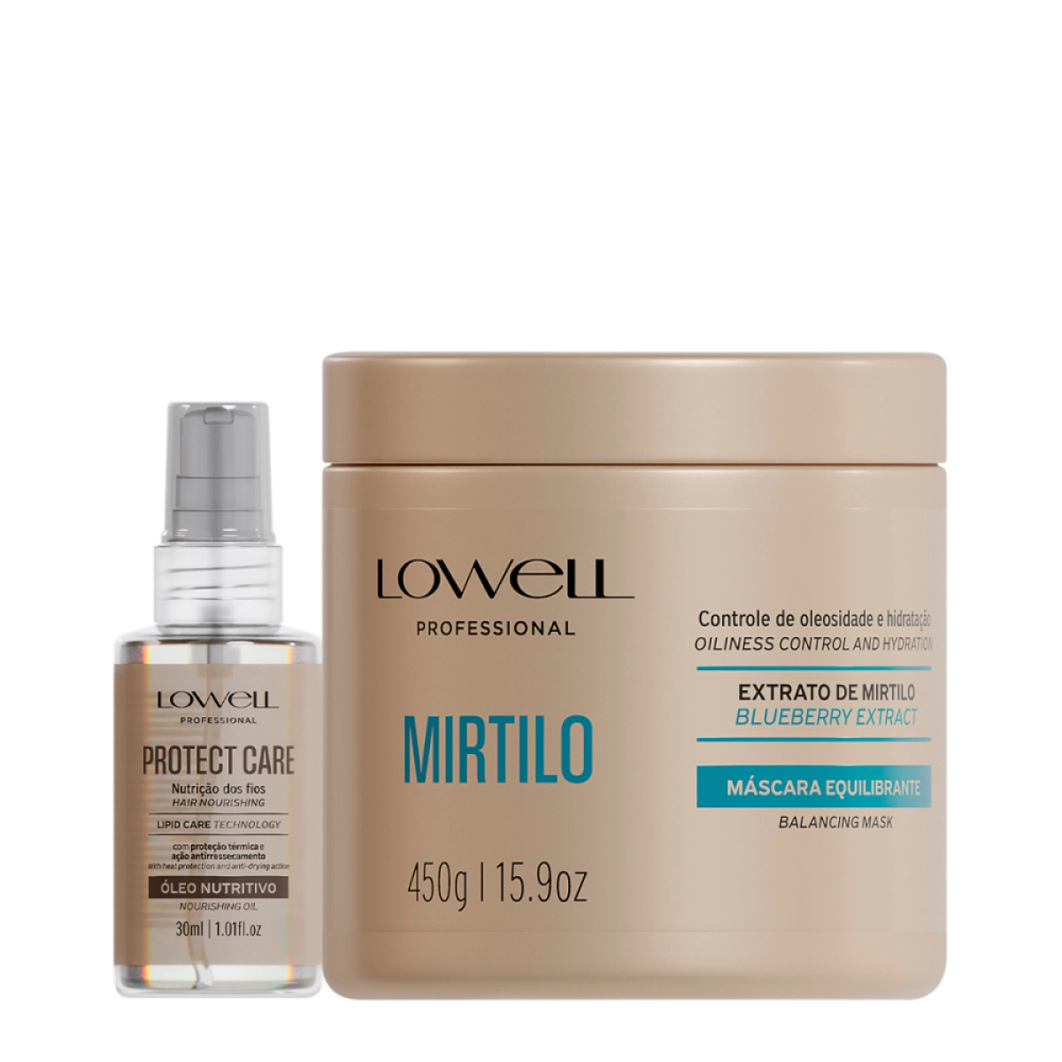 Kit Lowell Extrato De Mirtilo Tratamento Nutritiva (2 Produtos)