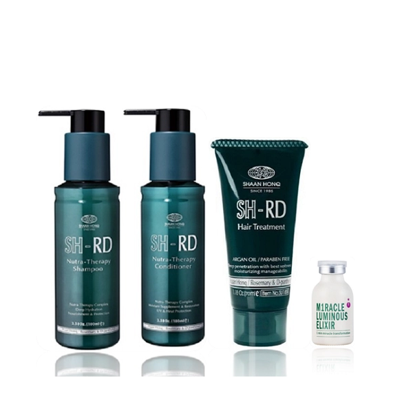 Kit N.P.P.E. SH-RD Nutra Therapy Duo 100ml + Máscara Argan Oil 70ml + Elixir Ampola 25ml (4 Produtos)