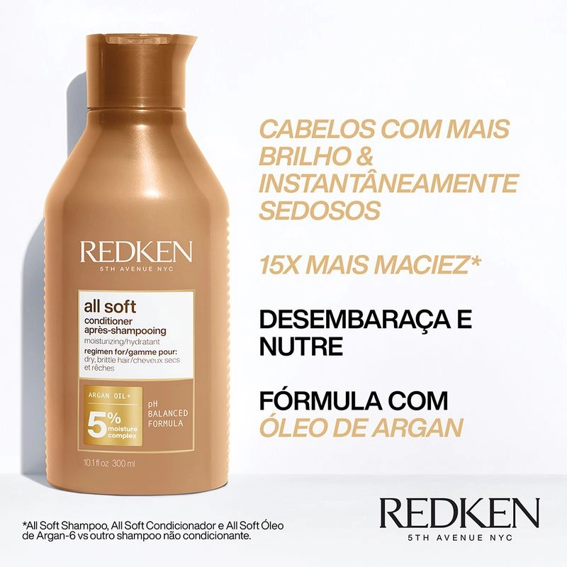 Produto Kit_Redken_All_Soft_Shampoo_Condicionador_Mascara_Leave-in_Evas_3