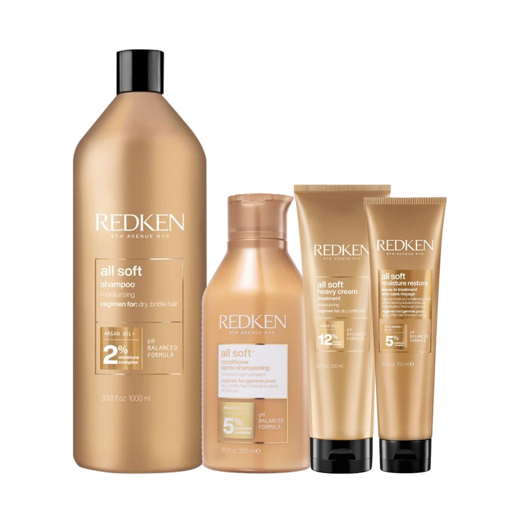 Produto Kit_Redken_All_Soft_Shampoo_Condicionador_Mascara_Leave-in_Evas_1